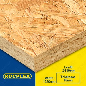 OSB 18mm – ROCPLEX 3/4 OSB Board (Oriented strand board) OSB1 , OSB2, OSB3, OSB4