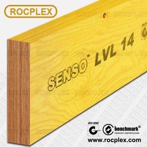 Structural LVL E14 Engineered Wood LVL Beams 300 x 63mm H2S Treated SENSO Framing LVL F17