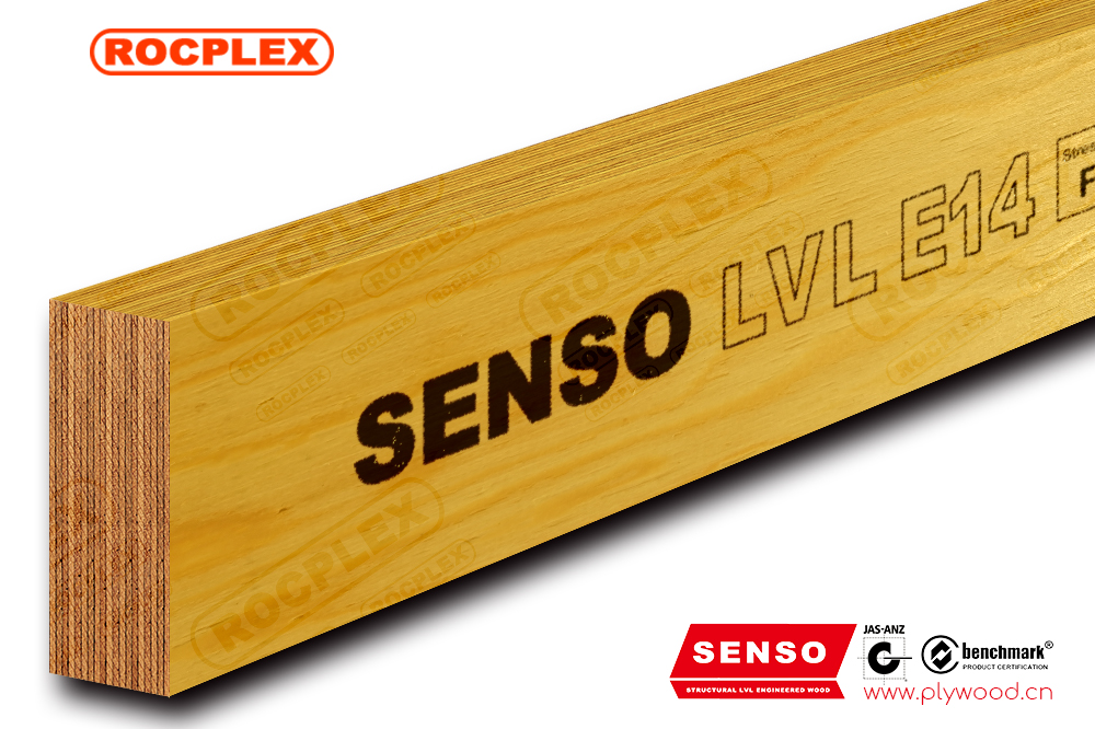 Structural LVL E14 Engineered Wood LVL Beams 140 x 45mm H2S Treated SENSO Framing LVL F17