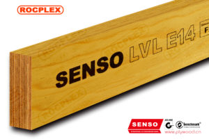 Structural LVL E14 Engineered Wood LVL Beams 150 x 45mm H2S Treated SENSO Framing LVL F17