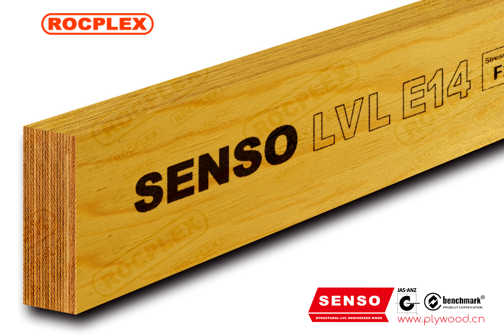 Structural LVL E14 Engineered Wood LVL Beams 150 x 45mm H2S Treated SENSO Framing LVL F17