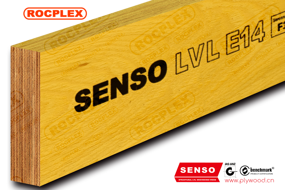 Structural LVL E14 Engineered Wood LVL Beams 200 x 45mm H2S Treated SENSO Framing LVL F17