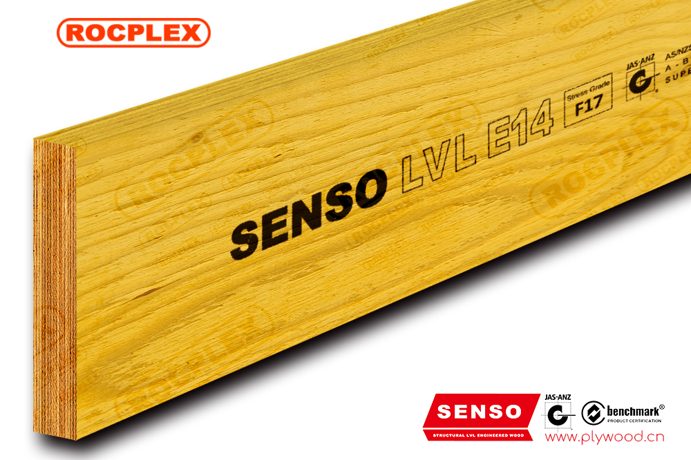 Structural LVL E14 Engineered Wood LVL Beams 300 x 45mm H2S Treated SENSO Framing LVL F17