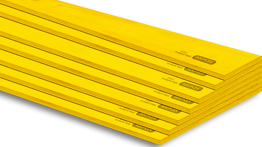 ROCPLEX 3‑Ply Yellow Formwork Panel