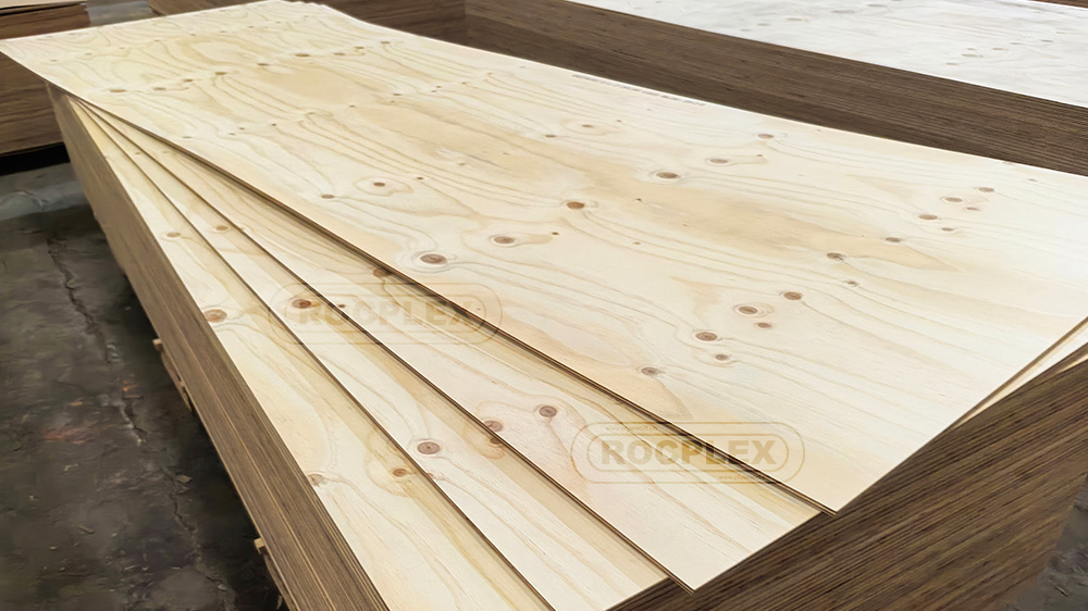 ROCPLEX CDX Pine Plywood Supplier offers custom sizes (4–30 mm) and OEM services to meet varied project requirements.
