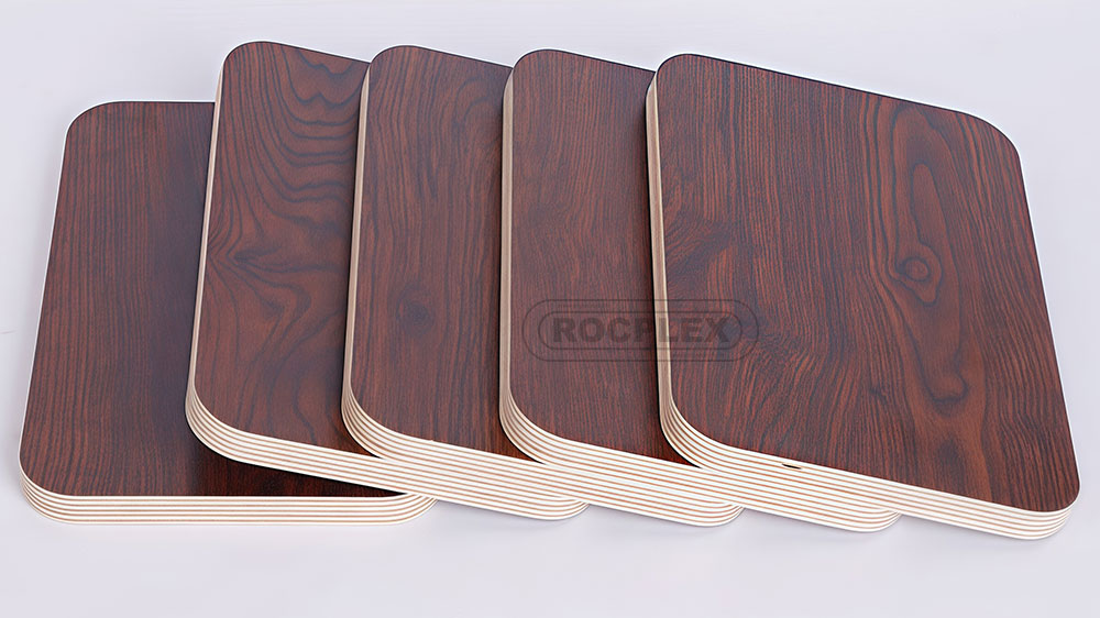 ROCPLEX glossy melamine plywood, known for its high gloss surface and smooth finish, is a durable and moisture-resistant decorative solution for modern cabinets, wardrobes, and interior wall paneling, offering a premium appearance with reliable performance.