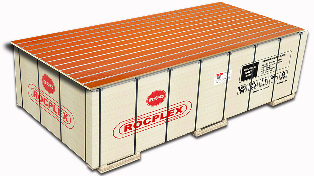 ROCPLEX Slatwall Melamine Panels
