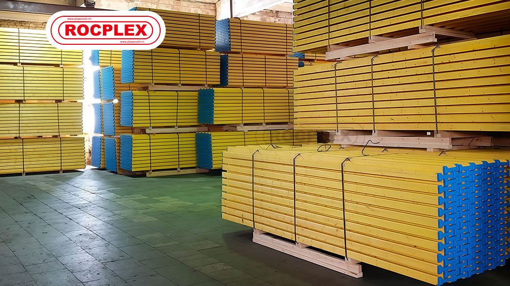 timber H20 beam slab, H20 formwork beam, ROCPLEX H20 beam, concrete formwork timber beam, yellow H20 beam, slab support timber beam, laminated timber beam, formwork shuttering beam, H20 beam supplier, slab formwork system, lightweight timber beam, wooden I-beam, construction timber beams