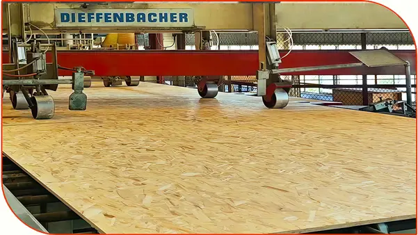 OSB board sheets for wall bracing, roofing, flooring, and construction sheathing