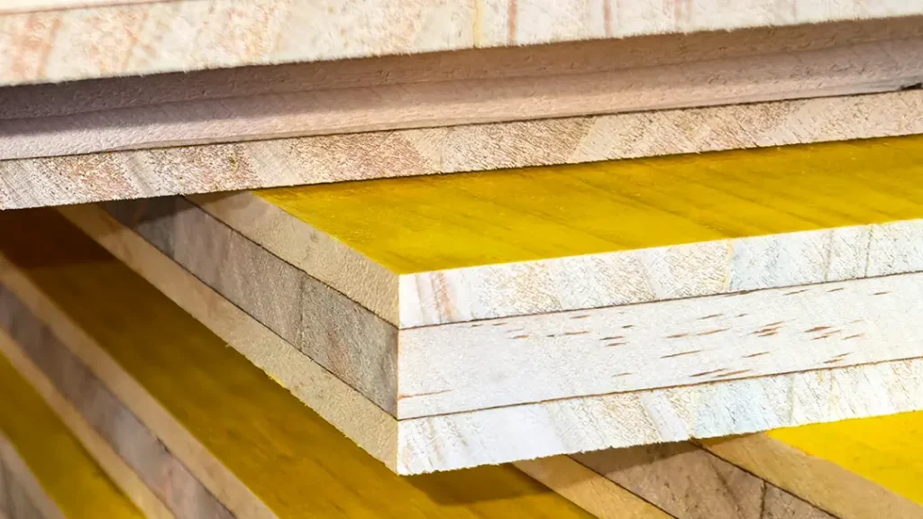 3 Ply Yellow Formwork Panel Structural View – Strong and Durable for Heavy Loads
