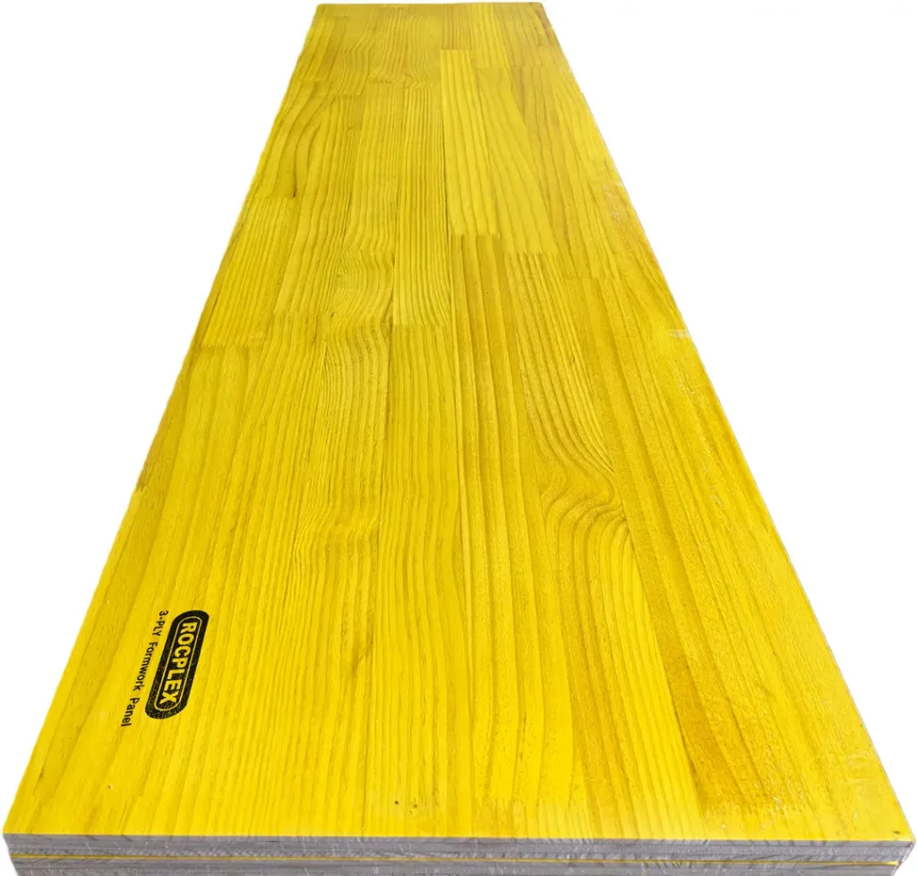 ROCPLEX 3 Ply Yellow Shuttering Board – Durable for Construction