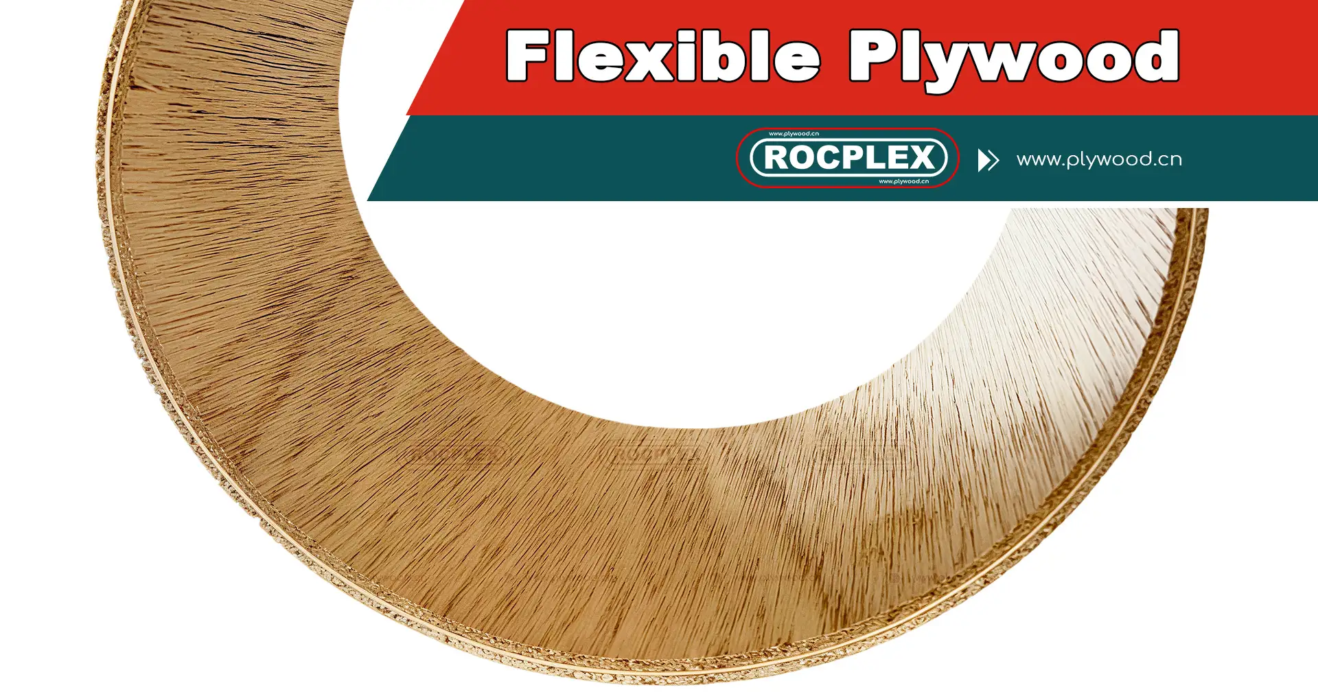 ROCPLEX flexible plywood sheet for curved furniture and interior design