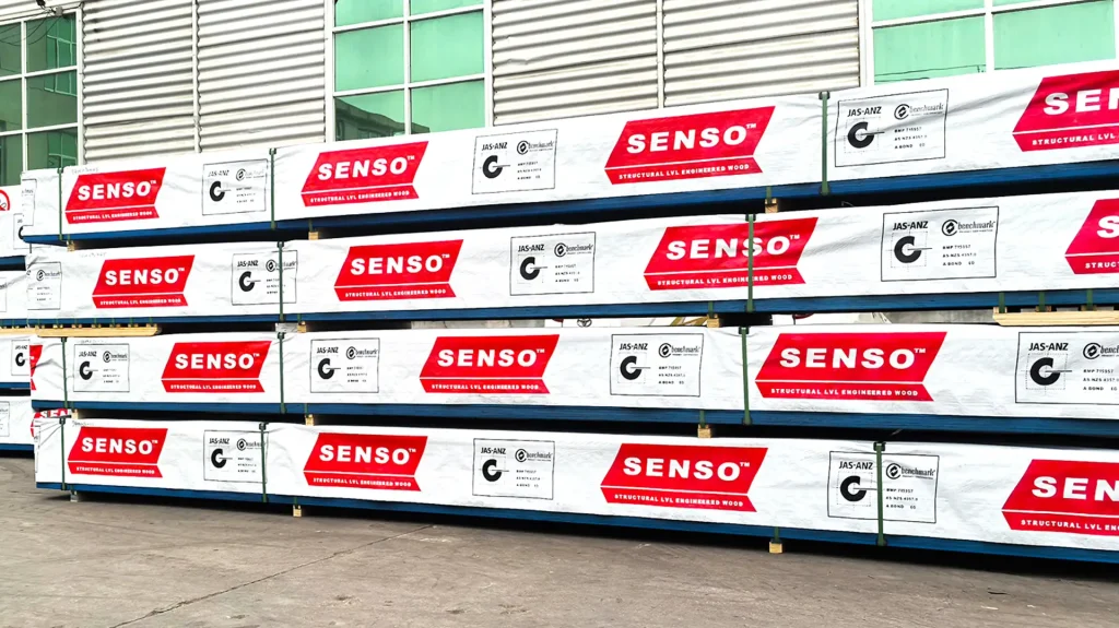 SENSO LVL Beams framing application in structural building systems