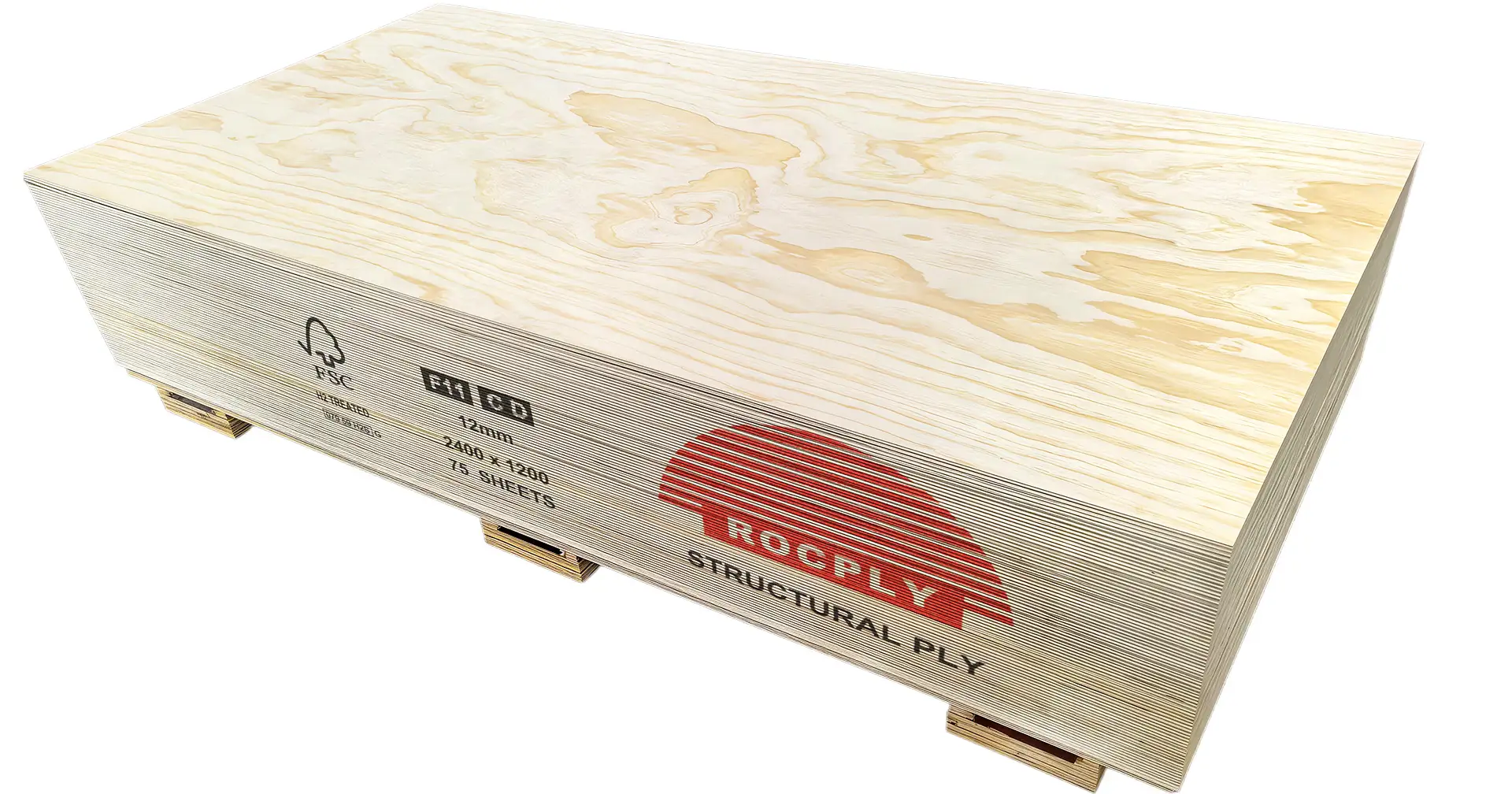 ROCPLY structural plywood pack for floors roofs walls and formwork
