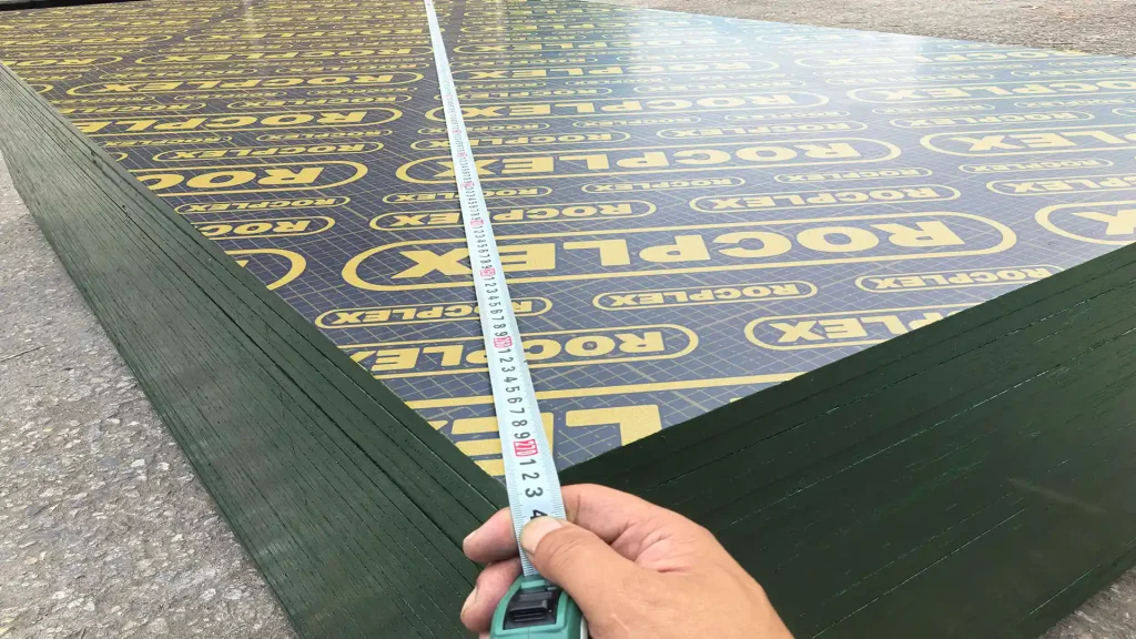 shuttering board plywood sheets measured for formwork supply and planning