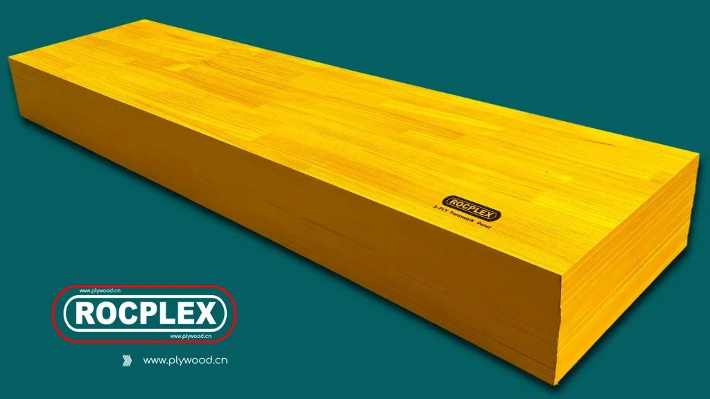 ROCPLEX shuttering ply board plywood sheet for concrete formwork use
