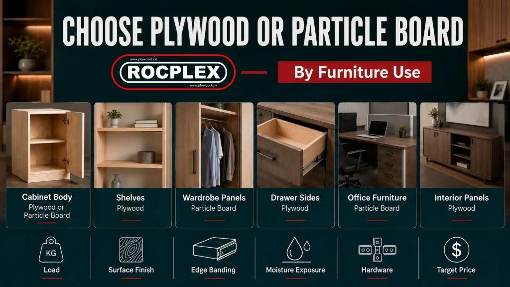 Choose Plywood or Particle Board by Furniture Cabinet and Shelf Use choose plywood or particle board by furniture cabinet shelf and interior use
