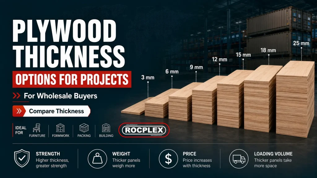 Plywood Thickness Options for Furniture Formwork Packing and Building plywood thickness options for furniture formwork packing and building projects