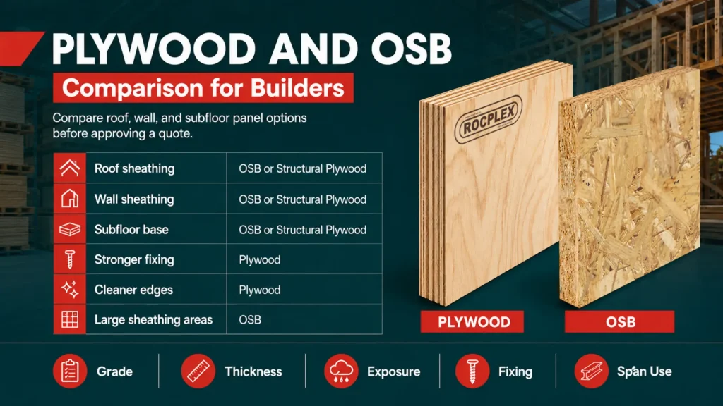 Plywood and OSB Comparison for Roof Wall and Subfloor Panels plywood and OSB comparison for builders choosing roof wall and subfloor panels