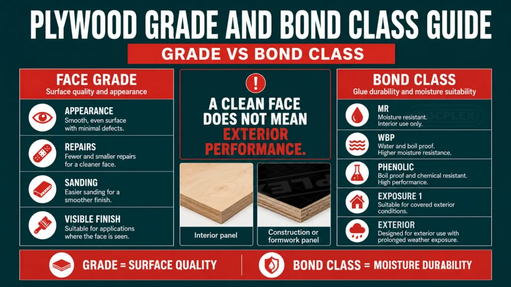 plywood grade and bond class guide for buyers comparing panels