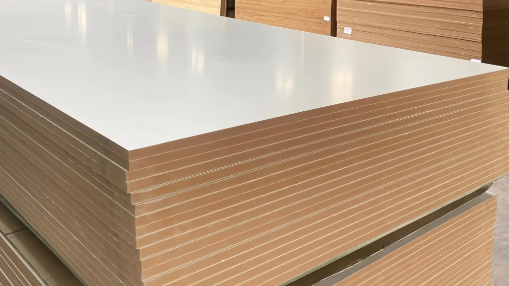 MDF board sizes first pack inspection showing dimensions calliper flatness CNC bed fit trial nesting pallet bearers corner guards and machining result
