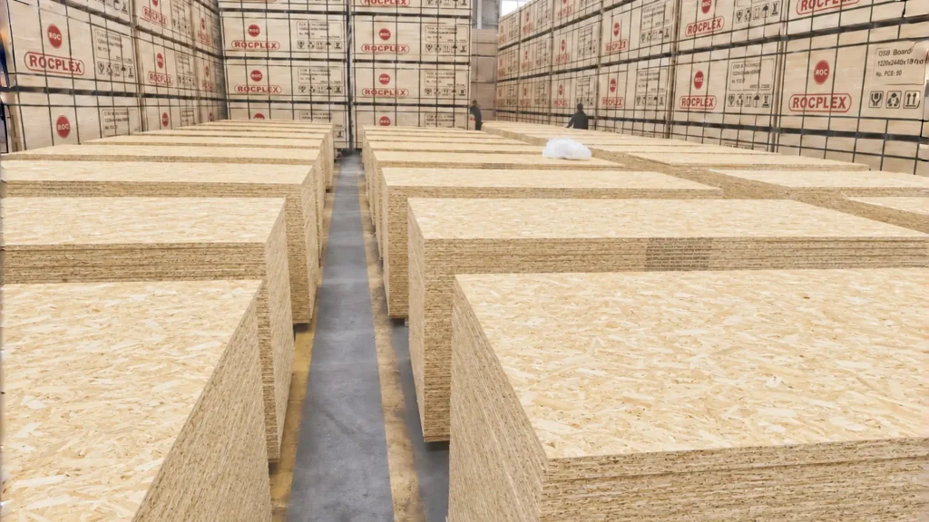 OSB for roofing first roof bay approval check for panel layout joints fastening and moisture control OSB for roofing first roof bay inspection showing panel mark direction movement gaps edge support fastening cut edges and flatness